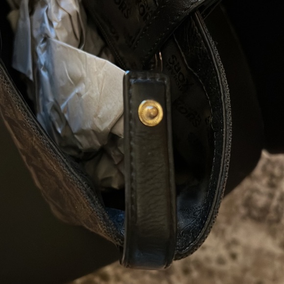 Michael Kors Large Black Canvas Tote - Picture 6 of 9